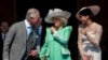 Le prince Charles, héritier du trône britannique, et son épouse Camilla à gauche.