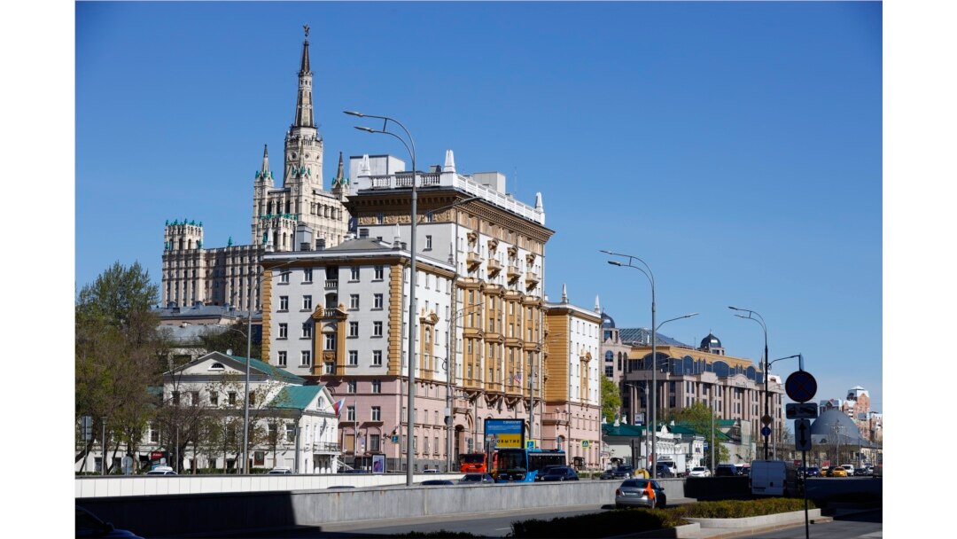 Kedutaan Besar AS di Moskow, Rusia, 11 Mei 2021.