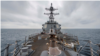 中國稱美軍戰艦通過台灣海峽是“玩危險的遊戲”