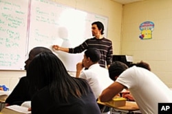 Students in class at Excel Academy North, part of Philadelphia's program for high school drop-outs.