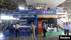 At the annual Havana International Fair, Cuba’s first trade fair since ties were reestablished with the United States The U.S. pavilion includes an exhibit for Pepsi Cola, Nov. 2, 2015. The island nation is seeking more foreign investment. 