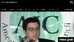 FILE - Siamak Namazi, an American held in Iran since 2015, is shown in an image taken from video. His attorney has said a detainee held in the same prison ward with Namazi was diagnosed with the coronavirus and was removed.