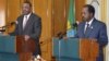 Hailemariam Desalegn (esq) primeiro-ministro da Etiópia e Hassan Sheikh (dir) presidente da Somália
(Arquivo)