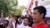 越南抗議者就海事糾紛譴責中國