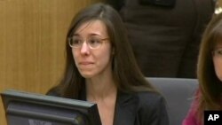 Jodi Arias reacts during reading of verdict May 8, 2013