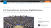 HRW kêu gọi EU gây sức ép để Việt Nam cải cách nhân quyền, ngày 18/02/2020. Photo HRW. Hình minh họa.