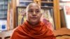 FILE - Wirathu, a high-profile leader of the Myanmar Buddhist organization known as Ma Ba Tha, is interviewed at his monastery in Mandalay, Myanmar, Nov. 12, 2016.