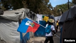 Un camp temporaire à Port-au-Prince, Haiti, le 11 janvier 2012.
