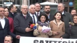 Türkiye’nin Libya’da yürüttüğü operasyonda hayatını kaybeden MİT mensubuyla ilgili bilgileri ve Edirne’de sınırdaki mültecilerle ilgili gelişmeleri haberleştirdikleri için gazeteci tutuklamaları yapılmasına karşı, Ankara’yla birlikte beş ilde Mart ayında eş zamanlı protesto eylemi yapıldı