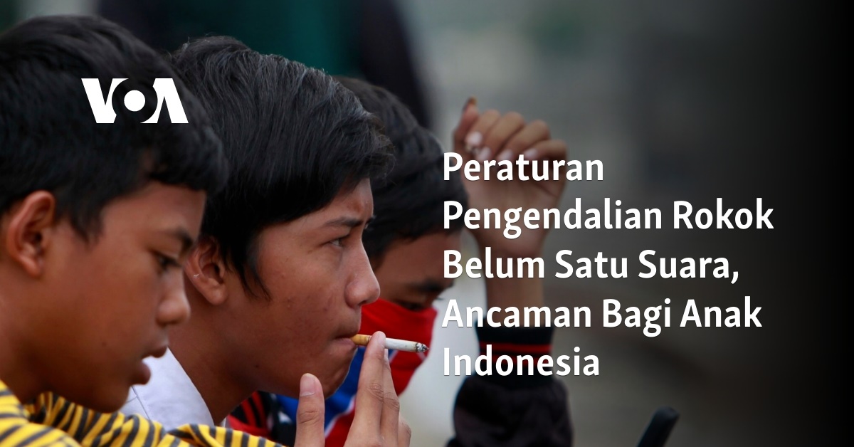 Peraturan Pengendalian Rokok Belum Satu Suara, Ancaman Bagi Anak Indonesia