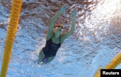 Perenang asal Suriah Yusra Mardini, 18, berlatih di Rio de Janeiro, Brazil (8/1).