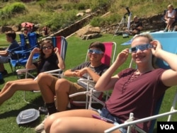 Some of the people who watched the total solar eclipse at Central Park, Greenville, South Carolina on Monday.