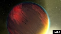 Artist rendering of the exoplanet HD 189733b.