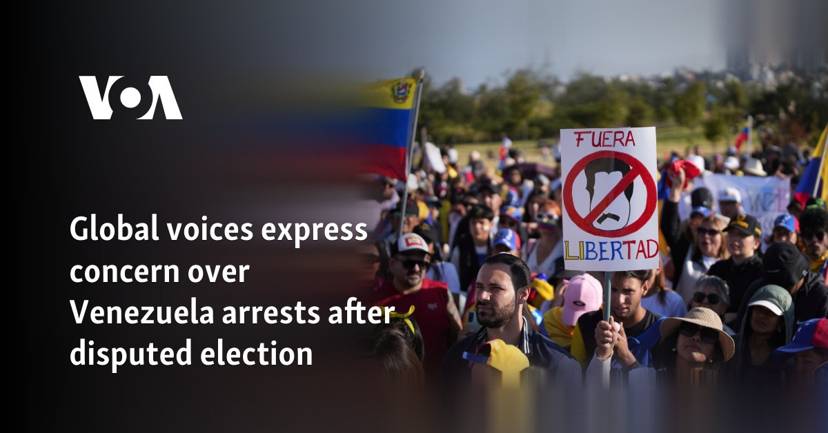 Global voices express concern over Venezuela arrests after disputed ...