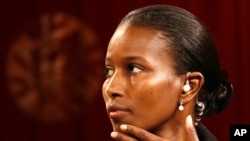 FILE - Somali-born Ayaan Hirsi Ali, pictured in 2006, was one of three women awarded the Lantos Human Rights Prize on Thursday in Washington.