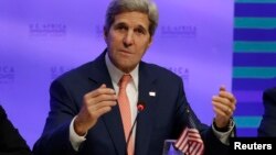 Sakataren Harkokin Wajen Amurka John Kerry da AGOA Forum ga 4 Agusta 2014.
