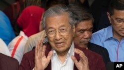 Ông Mahathir Mohamad tại một cuộc họp báo ở thủ đô Kuala Lumpur, Malaysia ngày 09/5/2018. 
