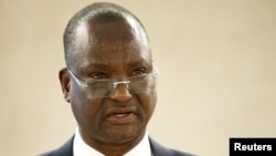 FILE - Taban Deng Gai, first vice president of South Sudan, attends the 34th session of the Human Rights Council at the European headquarters of the United Nations in Geneva, Switzerland, Feb. 27, 2017.