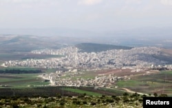 A general view shows the Kurdish city of Afrin, northwest Syria March 18, 2015.