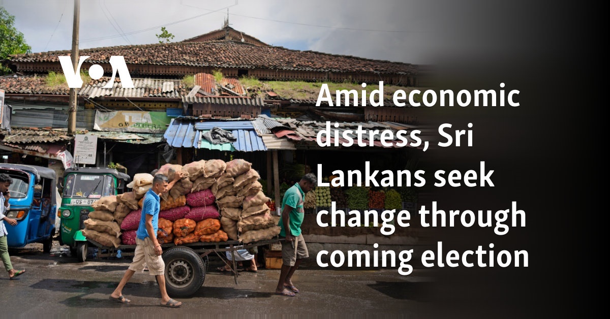 Amid economic distress, Sri Lankans seek change through coming election