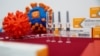 中国科兴公司在北京展示其研发生产的新冠病毒疫苗。（2020年9月24日）