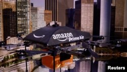 An Amazon Prime Air Flying Drone