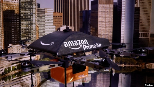 An Amazon Prime Air Flying Drone