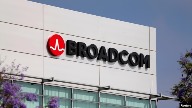 美国加州的美国芯片制造巨头博通（Broadcom）公司的标徽。