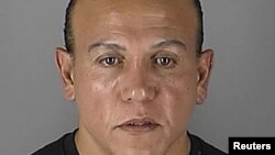 FILE - Cesar Sayoc appears in Minneapolis, Minn., in this Aug. 31, 2005, handout booking photo obtained by Reuters, Oct. 26, 2018.