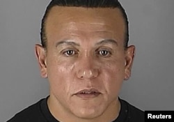 FILE - Cesar Sayoc appears in Minneapolis, Minnesota, in this Aug. 31, 2005, handout booking photo obtained by Reuters Oct. 26, 2018.