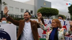 Gerson Gasparín es el candidato presidencial del partido APRE, que obtuvo menos del 2% en los comicios presidenciales pasados. Foto Houston Castillo, VOA.