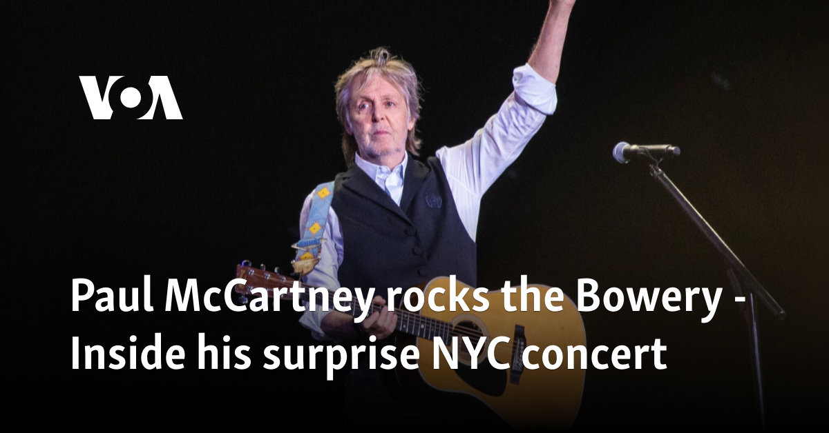 Paul McCartney rocks the Bowery