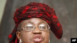 Managing Director of the World Bank Ngozi Okonjo-Iweala speaks during a news conference in Tirana (File Photo - January 10, 2011)