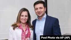 Фото: Христя Фріланд та Володимир зеленський