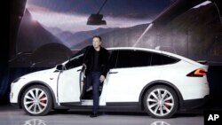 Elon Musk, PDG de Tesla Motors Inc (AP Photo/Marcio Jose Sanchez, File)