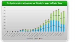 Azərbaycanda həftələr üzrə COVİD-19 statistikası