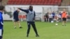 Benjani Mwaruwari at Portmouth training ground in Btirain (Courtesy Photo: Benjani Mwaruwari)