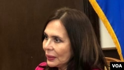 La canciller de Bolivia, Karen Longaric, habló con la Voz de América sobre el futuro de las relaciones de su país con EE.UU.
