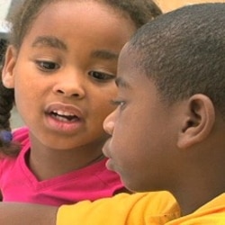 Children learning French at the Little Haiti Cultural Center in Miami