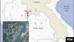 Map of Pak Lay, Laos