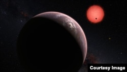 Artist’s impression of the ultracool dwarf star TRAPPIST-1 and its three planets