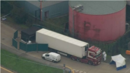 Cảnh sát Anh phát hiện xe container chở 39 người chết.
