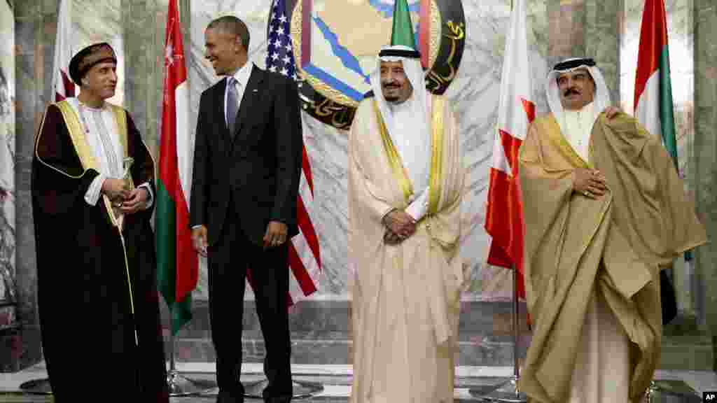 Barack Obama et le roi Salman au Palais Erga, à Riyad, le 21 avril 2016.