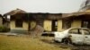 Bâtiment endommagé par un incendie criminel de l'hôpital de district à Kumba, au Cameroun, le 12 février 2019. (M E Kindzeka / VOA)