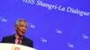 Singapore's Prime Minister Lee Hsien Loong delivers a keynote address at the IISS Shangri-la Dialogue in Singapore, May 31, 2019. 