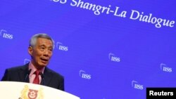 PM Singapura Lee Hsien Loong ketika membuka acara Shangri-la Dialogue di Singapura pekan lalu (foto: dok).