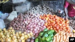 Vegetables on display at a market in Zanzibar. Research shows that most African food producers are women, but that their output is much lower than what it should be.