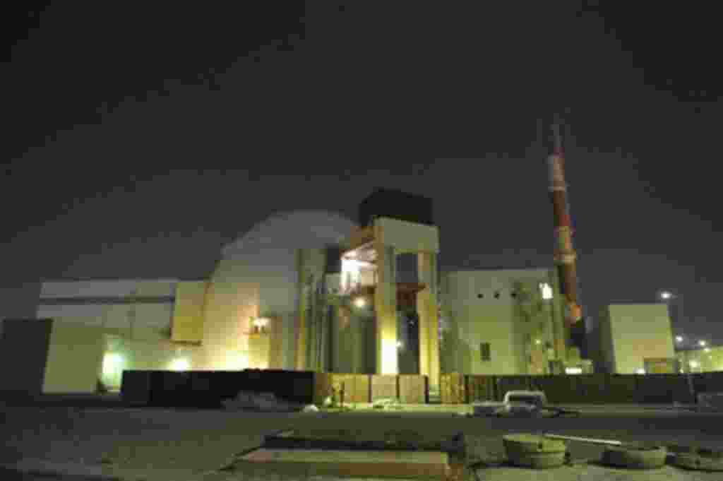 In this photo released by the semi-official Iranian Students News Agency (ISNA), the reactor building of Iran's Bushehr Nuclear Power Plant is seen, just outside the port city of Bushehr 750 miles (1245 kilometers) south of the capital Tehran, Iran, Monda