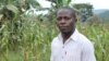 Edie Mukiibi, the new vice president of Slow Food International, at a school garden he helped create in Mukono, Uganda, July 22, 2014. (Hilary Heuler/VOA)