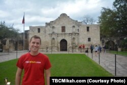 Meyer is one of more than 1 million people who visit the Alamo each year.